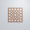 Ekena Millwork Large Harlingen Decorative Fretwork Wood Wall Panels, Wood (Paint Grde), 23 3/8"W x 23 3/8"H x 3/8"T WALW24X24X0375GLNMF - alternate 3